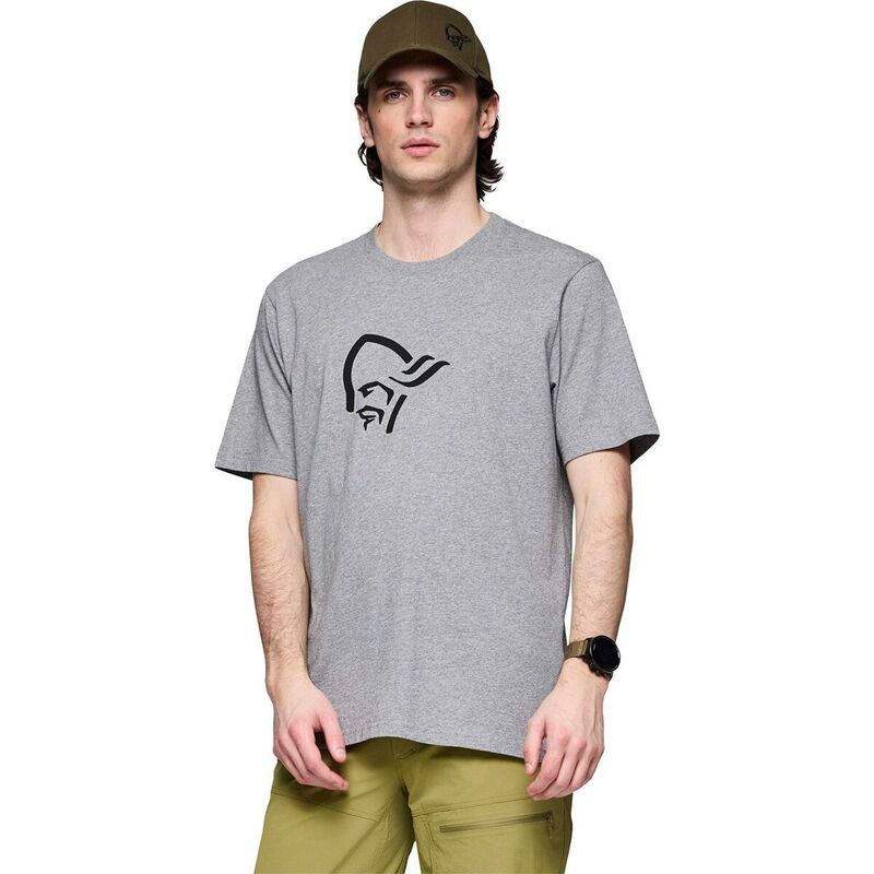 ノローナ メンズ トップス Tシャツ コットン Norrona 29 Cotton Viking TShirt Mens Grey MelangeCaviar グレー