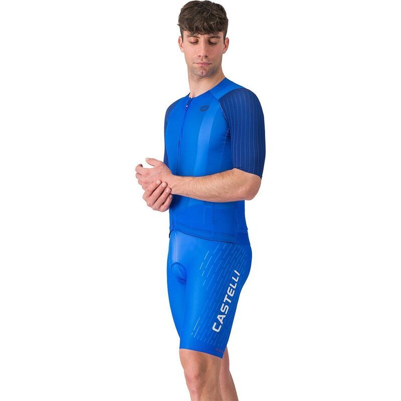 カステリ メンズ ボトムス ハーフパンツ・ショーツ Castelli Free Aero Race S Kit Bib Short Mens Azzurro ItaliaSilver Gray グレー
