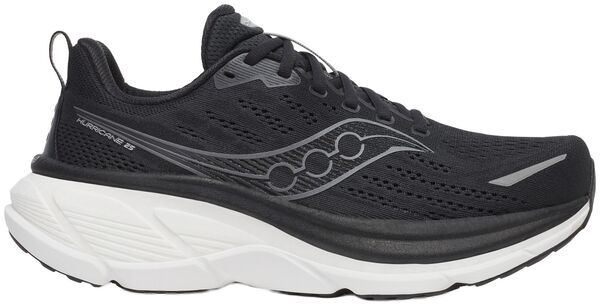 サッカニー メンズ シューズ スニーカー Saucony Mens Hurricane 25 Running Shoes BlackWhite ホワイト