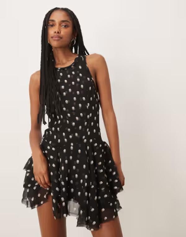 フリーピープル レディース トップス ワンピース プリント ミニ Free People raven printed mini dress inight combo Night combo 28,712円