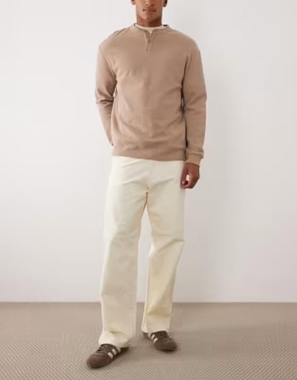 ジャック アンド ジョーンズ メンズ ボトムス カジュアルパンツ Jack Jones Alex baggy workwear pants Antique White ホワイト