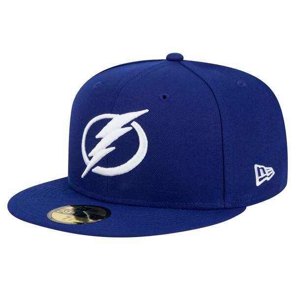 ニューエラ メンズ アクセサリー 帽子 Mens New Era Blue Tampa Bay Lightning Core 59FIFTY Fitted Hat Blue ブルー