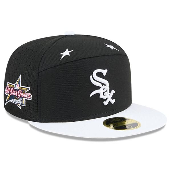 ニューエラ メンズ アクセサリー 帽子 Mens New Era BlackWhite Chicago White Sox 2025 MLB AllStar Game Side Patch 59FIFTY Fitted Hat Black ブラック 12,586円