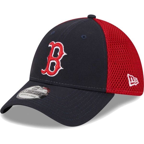 ニューエラ メンズ アクセサリー 帽子 Mens New Era Navy Boston Red Sox Team Neo 39THIRTY Flex Hat Navy ネイビー