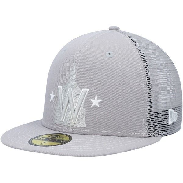 ニューエラ メンズ アクセサリー 帽子 Mens New Era Gray Washingtonationals 2023 OnField Batting Practice 59FIFTY Fitted Hat Gray グレー