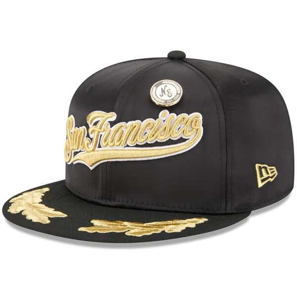 ニューエラ メンズ アクセサリー 帽子 Mens New Era Black San Francisco Giants 20259FIFTY Day Gold Leaf 59FIFTY Fitted Hat Black ブラック