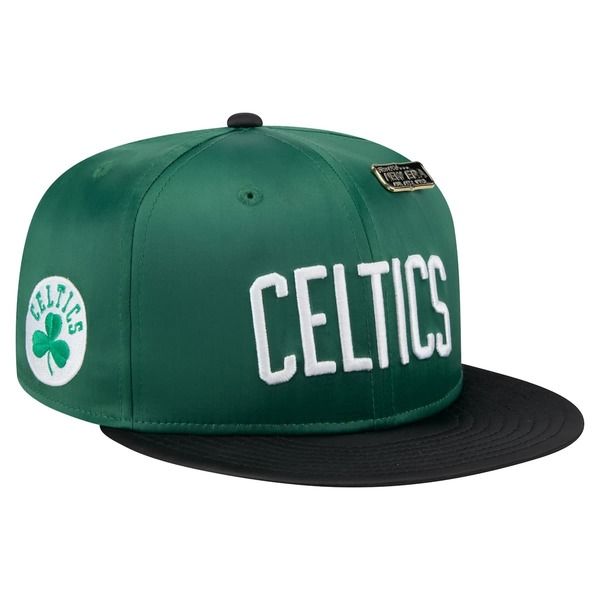 ニューエラ メンズ アクセサリー 帽子 ヴィンテージ サテン MensNew Era Kelly GreenBlack Boston Celtics Throwback Satin Vintage Pin TwoTone 59FIFTY Fitted Hat 13,634円