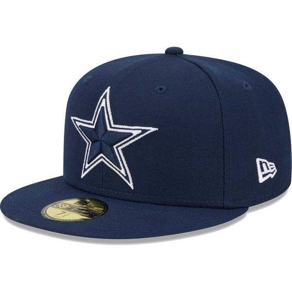 ニューエラ メンズ アクセサリー 帽子 Mens New Era Navy Dallas Cowboys Main 59FIFTY Fitted Hat Navy ネイビー