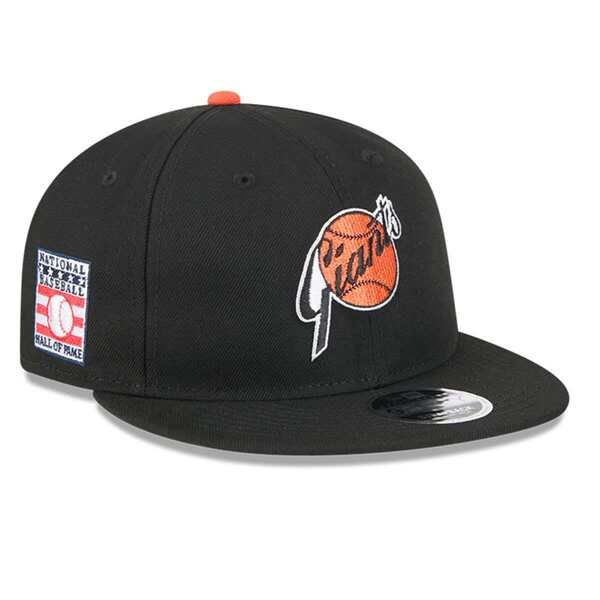 ニューエラ メンズ アクセサリー 帽子 Mens New Era Black San Francisco Giants Baseball Hall ofame Retro Crown 9FIFTY Adjustable Hat Black ブラック