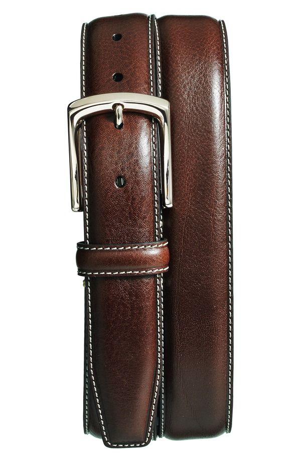 トリノ メンズ アクセサリー ベルト レザー Torino Burnished Leather Belt Brown ブラウン