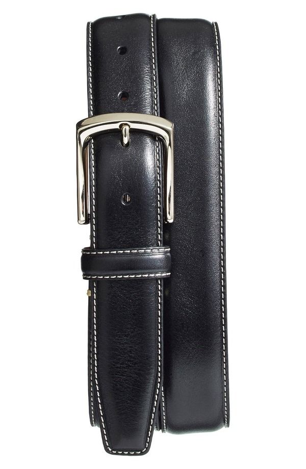 トリノ メンズ アクセサリー ベルト レザー Torino Burnished Leather Belt Black ブラック