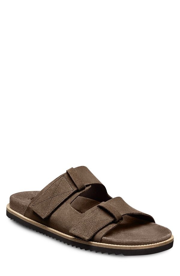 アレン エドモンズ メンズ シューズ サンダル Allen Edmondseagrove Slide Sandal Chocolate Suede チョコレート