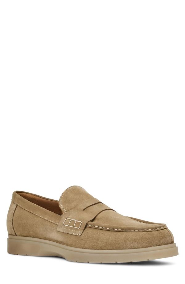 アクアタリア メンズ シューズ ローファー Aquatalia Timothy Penny Loafer Taupe Suede トープ