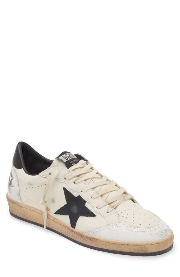 ゴールデングース メンズ シューズ スニーカー Golden Goose Ball Star Low Top Sneaker White Black ホワイト 97,790円