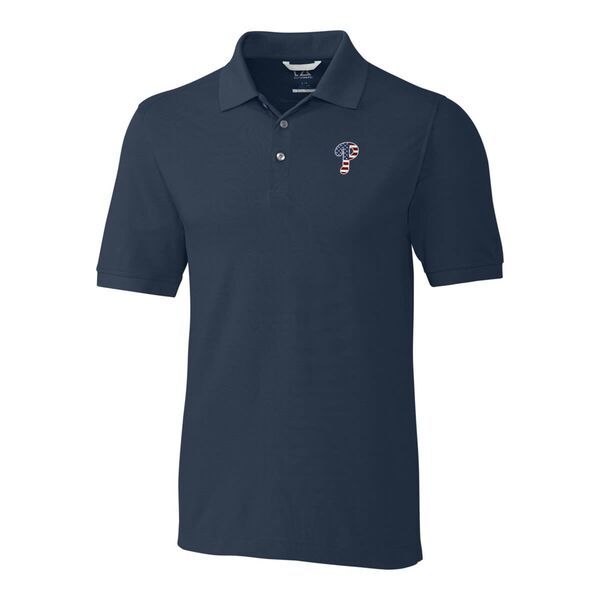 カッターアンドバック メンズ トップス シャツ Mens Cutter Buck Navy Philadelphia Phillies Americanadvantage Polo Navy ネイビー