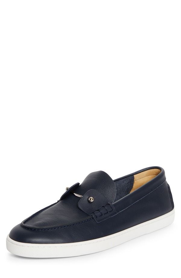 クリスチャン・ルブタン メンズ シューズ スリッポン・ローファー Christian Louboutin Chambeliboat Flat Loafer Marine