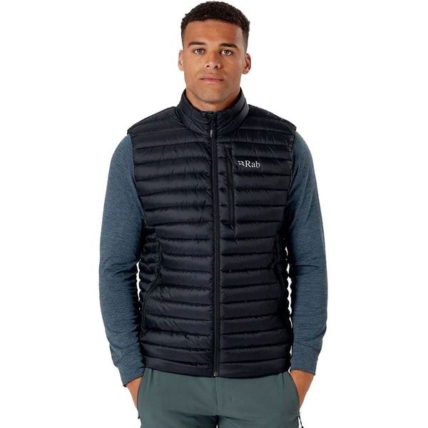 ラブ メンズ アウター ベスト Rab Microlight Vest Mens Black ブラック