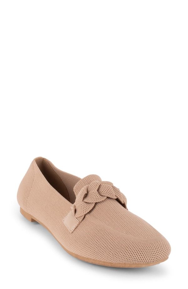 タハリ レディース シューズ スリッポン・ローファー ニット Tahari Andalusia Knit Loafer Camel キャメル
