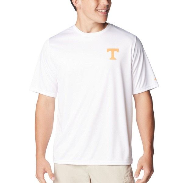 コロンビア メンズ トップス Tシャツ Mens Columbia Whitennessee Volunteers Terminal Tackle State OmniShade TShirt White ホワイト