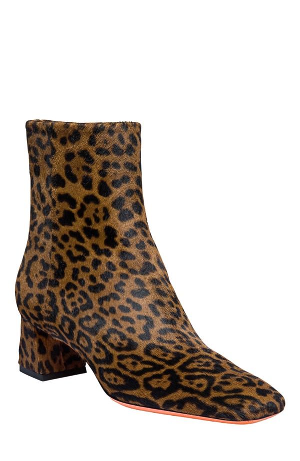 サントーニ レディース シューズ ブーツ・レインブーツ プリント アンクル Santoni Womens animalprint cavallino ankle boot Brown ブラウン