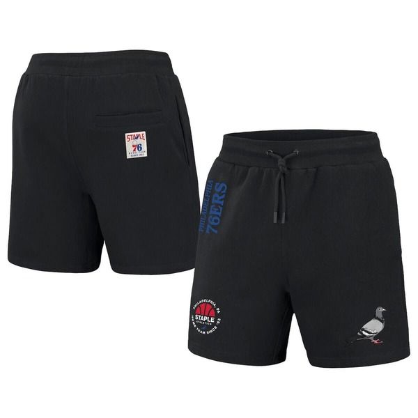ステイプル メンズ ボトムス ハーフパンツ・ショーツ ショートパンツ Mens NBA x Staple Black Philadelphia 76ers Home Team Shorts Black ブラック