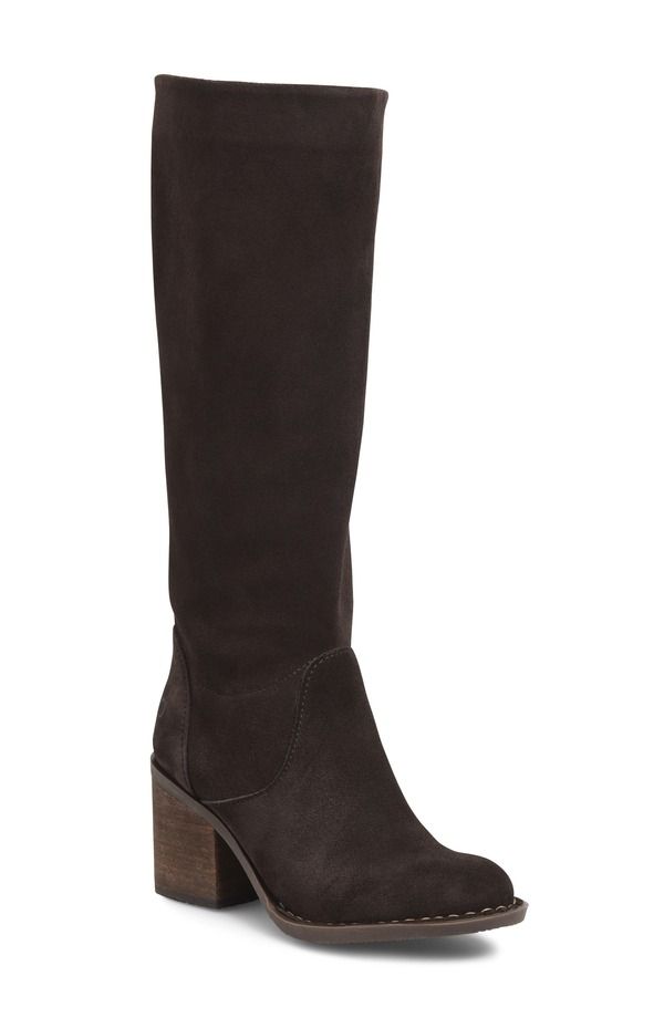 バーン レディース シューズ ブーツ・レインブーツ Brn Thea Knee High Boot Chocolate Suede チョコレート