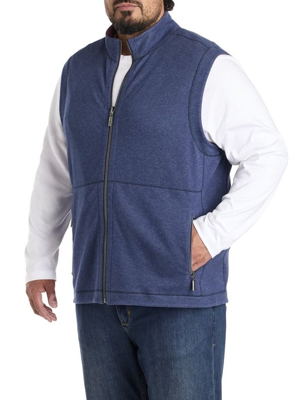 トッミーバハマ メンズ アウター ベストール Tommy Bahama Big Tall Flip Coast Reversible Vest Dk Cobalt Heather ヘザー