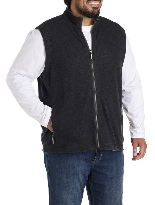 トッミーバハマ メンズ アウター ベストール Tommy Bahama Big Tall Flip Coast Reversible Vest Black Heather ブラック
