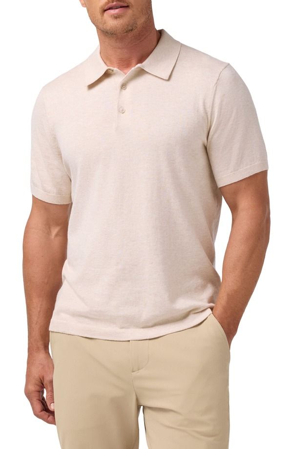 ミズンメイン メンズ トップス ポロシャツ セーター コットン MizzenMain Ashe Cotton Blend Performance Sweater Poloat Heather ヘザー