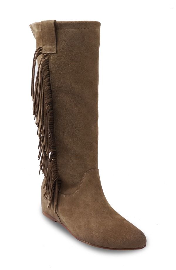 ジジ レディース シューズ ブーツ・レインブーツ ZIGI Briana Wedge Bootaupe Suede トープ