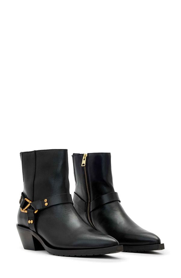 オールセインツ レディース シューズ ブーツ・レインブーツ AllSaints Fox Moto Bootie Black ブラック