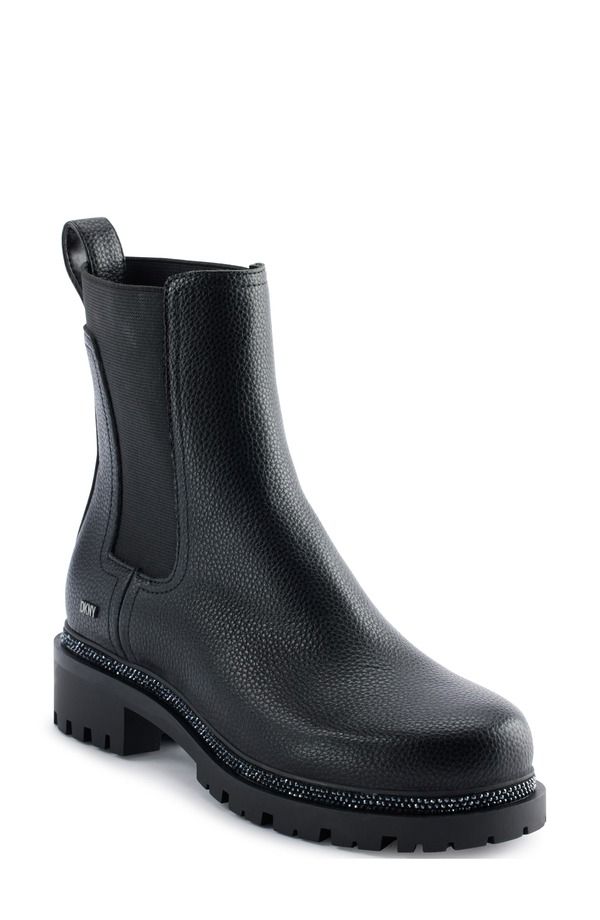 ダナ キャラン ニューヨーク レディース シューズ ブーツ・レインブーツ チェルシーブーツ プラットフォーム チェルシー DKNY Rick Platform Chelsea Boot Blk Black ブラック