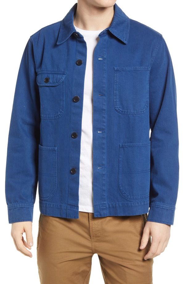 アレックスミル メンズ アウター ジャケット・ブルゾン Alex Mill Garment Dyed Work Jacket French Navy ネイビー