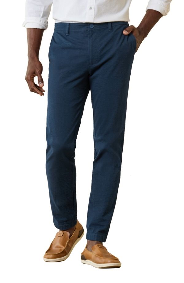 トッミーバハマ メンズ ボトムス カジュアルパンツ Tommy Bahama Nova Weave Flat Front Performance Seersucker Pants Maritime