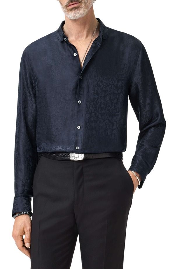ジョンバルベイトス メンズ トップス シャツ John Varvatos Orchard Abstract Jacquard ButtonUp Shirthistle 63,140円