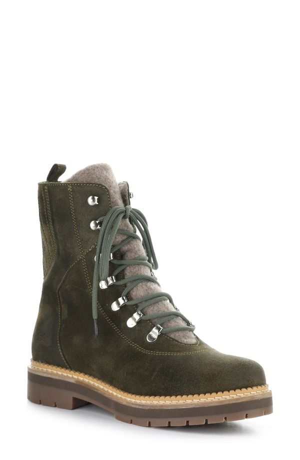 ボスアンドコー レディース シューズ ブーツ・レインブーツ ウール Bos Co Adley Waterproof Wool Boot Olive オリーブ
