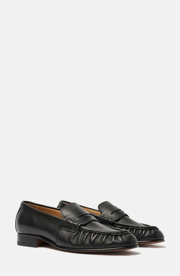 スカロッソ レディース シューズ スリッポン・ローファー SCAROSSO Mar Loafers Black Calf ブラック