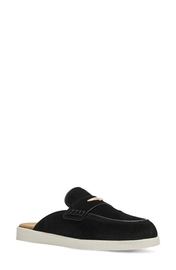アクアタリア レディース シューズ スリッポン・ローファー Aquatalia Weller Weatherproof Mule Black Suede ブラック