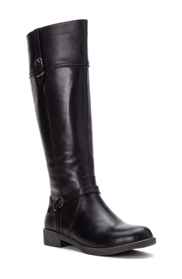 プロプト レディース シューズ ブーツ・レインブーツ Proptasha Knee High Boot Black Leather ブラック