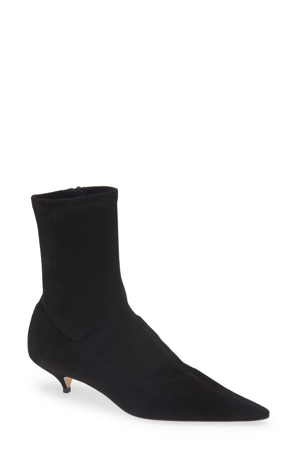 ザ ロウ レディース シューズ ブーツ・レインブーツ The Row Liisa Pointed Toe Bootie Black ブラック
