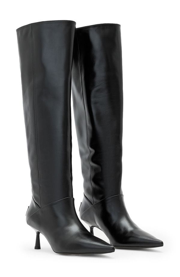 オールセインツ レディース シューズ ブーツ・レインブーツ AllSaints Odyssey Knee High Boot Black ブラック