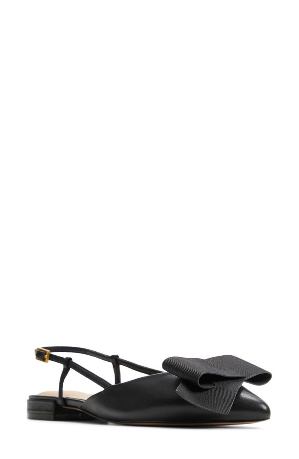 テッドベーカー レディース シューズ パンプス Ted Baker London Emma Pointed Toe Slingback Flat Black Multi ブラック