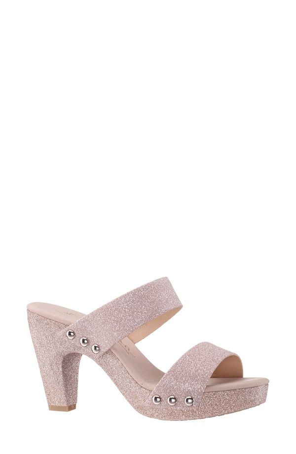 ニナ レディース シューズ ヒール プラットフォーム サンダル Nina Vegas Platform Slide Sandal Beige ベージュ