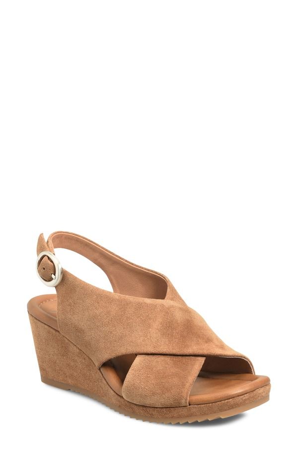 エスエフエフティ レディース シューズ ヒール プラットフォーム サンダル Sfft Isabeth Slingback Platform Wedge Sandal Saddle