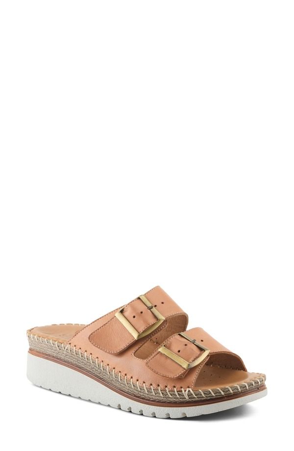 スプリングステップ レディース シューズ ヒール サンダル ミニ Spring Step Minisia Wedge Sandal Camel キャメル