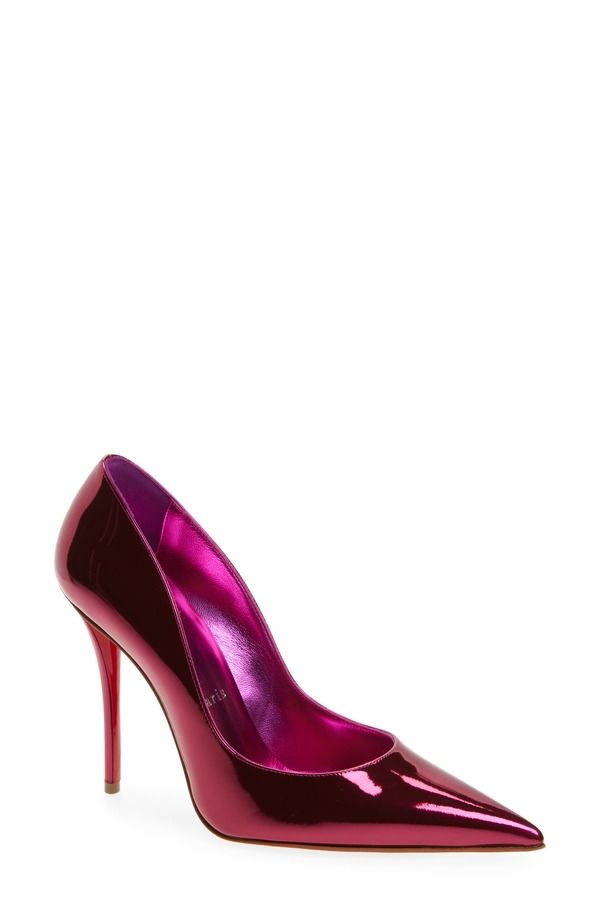クリスチャン・ルブタン レディース シューズ パンプス トール レザー Christian Louboutin Miss Z Metallic Leather Pump959 Billy メタリック