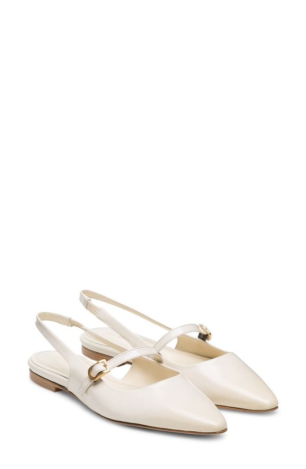 マグナーニ レディース シューズ パンプス Magnanni Stasia Slingback Pointed Toe Flat Cream クリーム