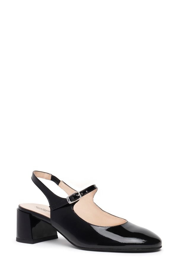 ネーロ ジャルディーニ レディース シューズ ヒール NeroGiardini Slingback Block Heel Pump Black ブラック