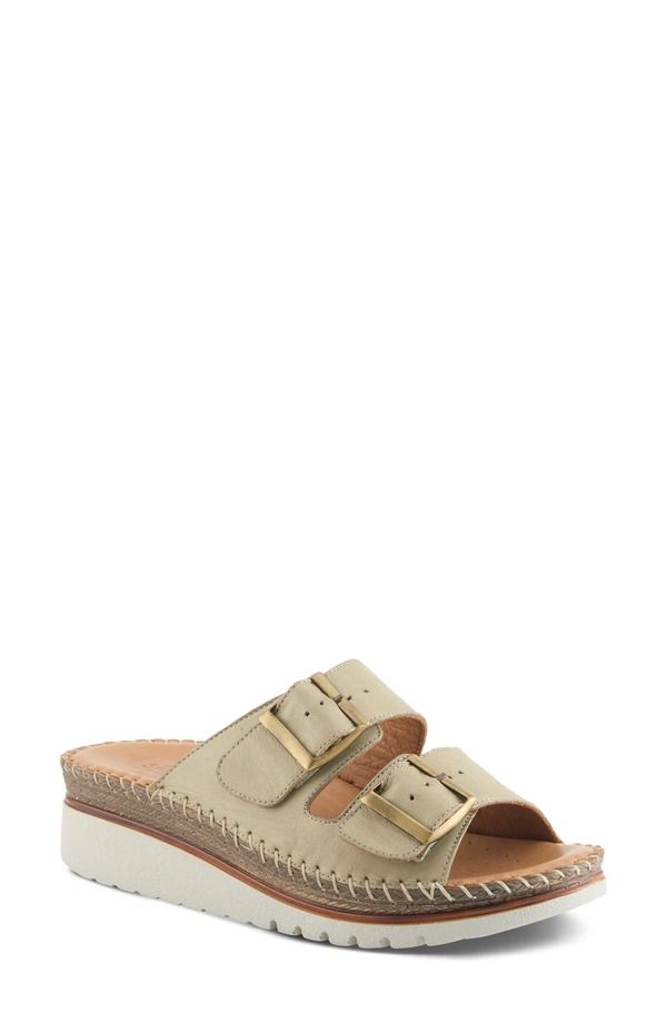 スプリングステップ レディース シューズ ヒール サンダル ミニ Spring Step Minisia Wedge Sandal Olive Green グリーン