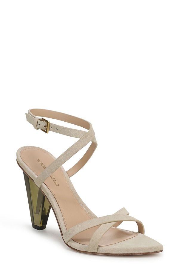 ヴェロニカ ベアード レディース シューズ ヒール サンダル アンクル Veronica Beard Lanayankle Strapointed Toe Sandal Stone Khaki Green グリーン